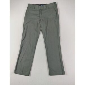 Dickies‎ FLEX Pants Mens 32 Green Slim Taper Chino Stretch Workwear Casual